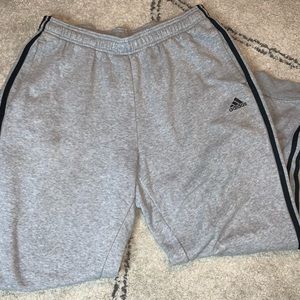 Gray adidas jogger sweats